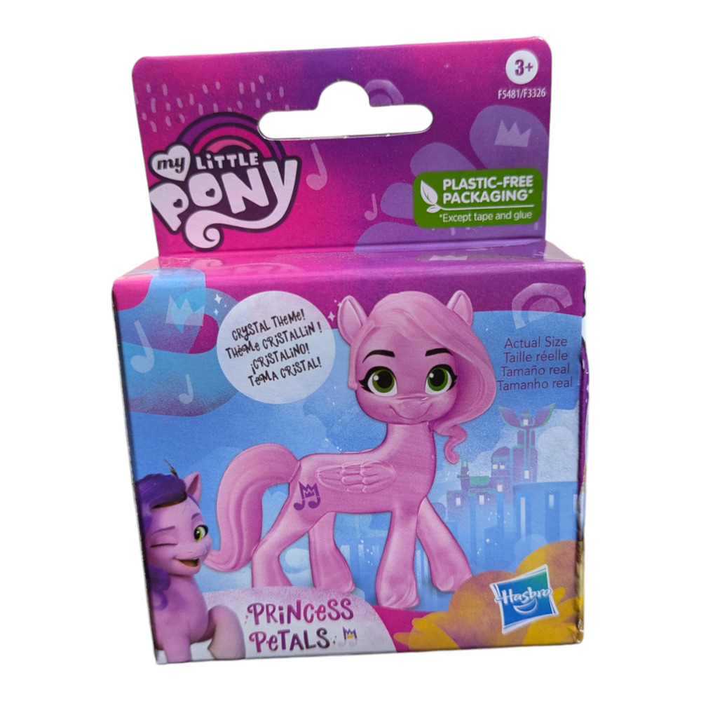 My Little Pony-Mini World Figure - Princess Petals - 2.5 Crystal Theme - NIB